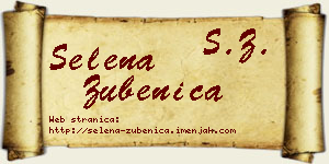 Selena Zubenica vizit kartica